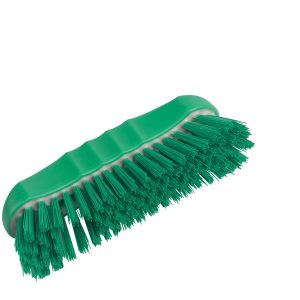 st14gres 165mm Stiff Fill Small Curved Back Scrub - Resin Set - Green - ST14GRES